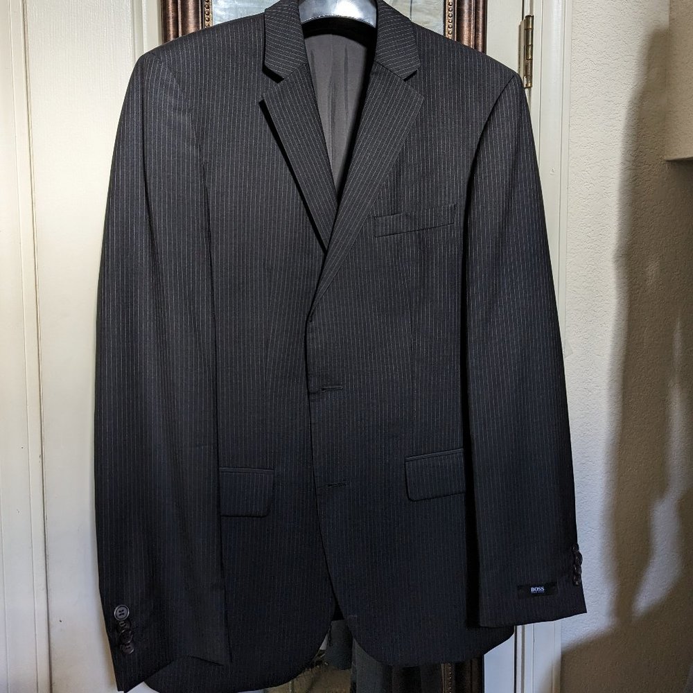 Hugo Boss Pinstripe Skinny Fit Suit 38 R Jacket Only (SOLD)